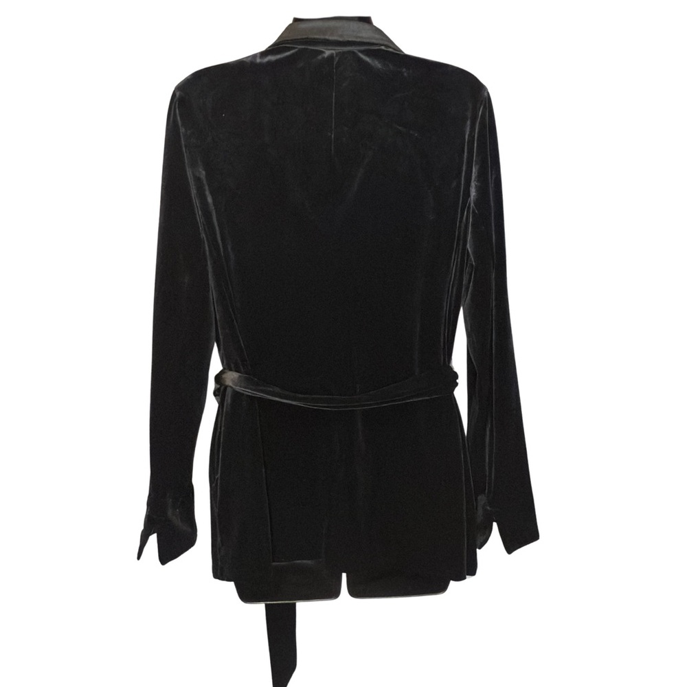 J. Jill Black Velvet Dress Jacket - Picture 2 of 5